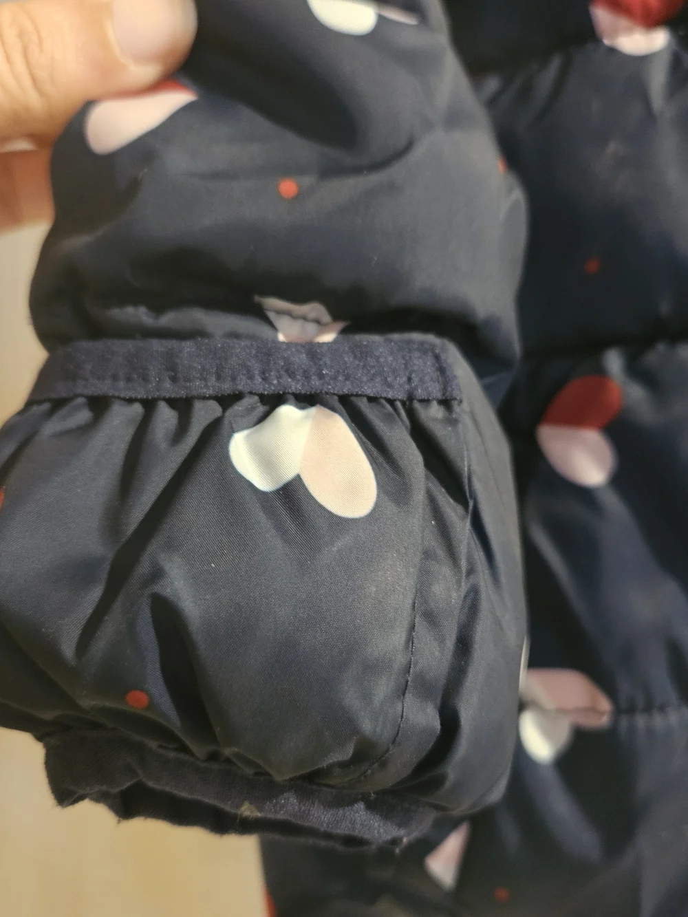 Baby girls Wonder Nation Heart Print Puffer Jacket size 6-9 months
